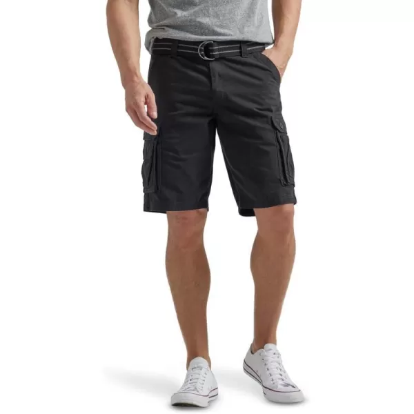 Lee Mens Big  Tall New Belted Wyoming Cargo ShortBlack