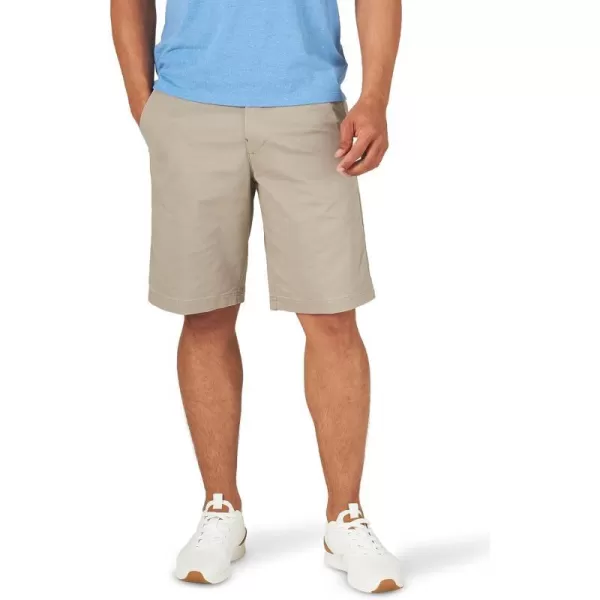 Lee Mens Extreme Motion Flat Front ShortPebble