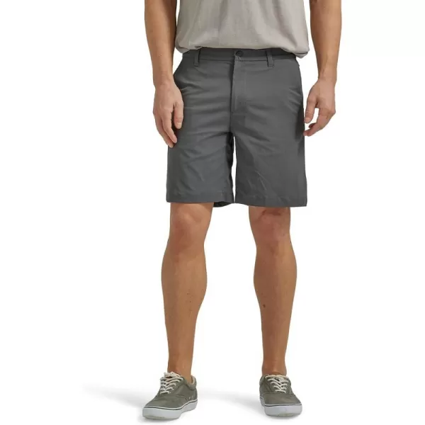 Lee Mens Extreme Motion Regular Fit Synthetic Flat Front ShortCharcoal