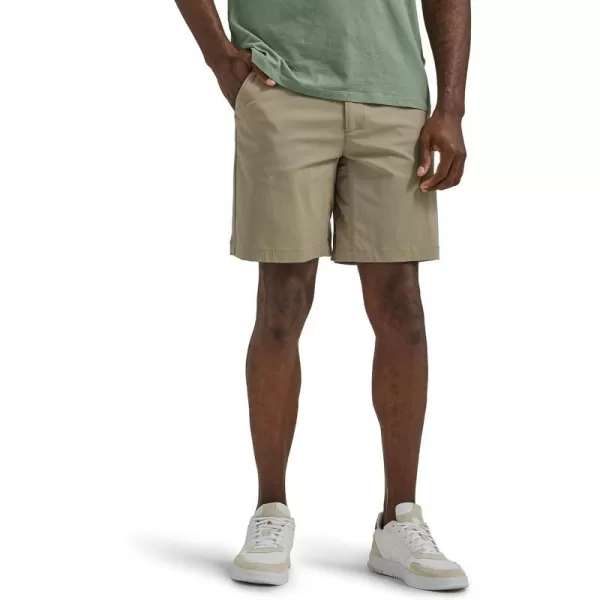 Lee Mens Extreme Motion Regular Fit Synthetic Flat Front ShortMushroom