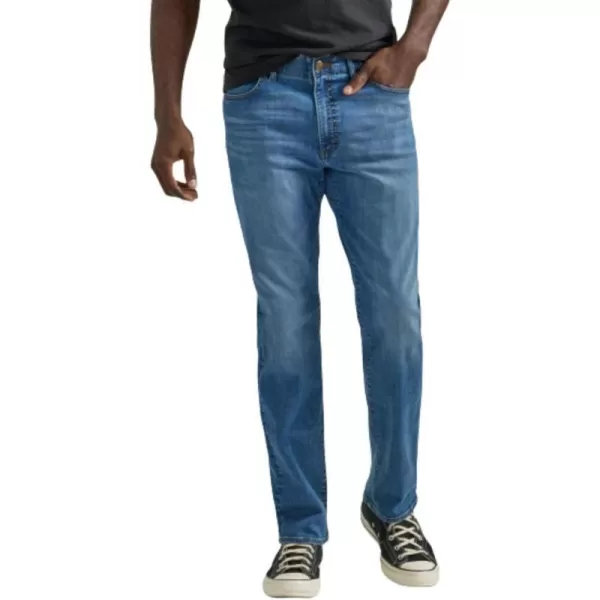 Lee Mens Extreme Motion Regular Straight JeanSpace Iris