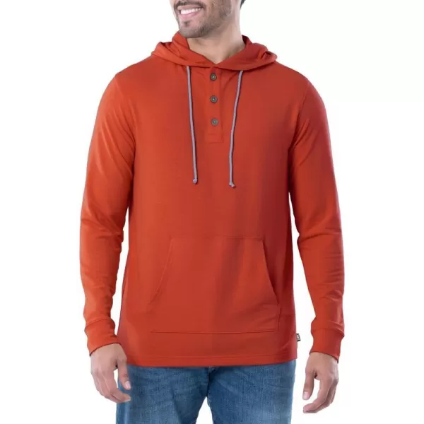 Lee Mens French Terry Hooded SweatshirtFiesta Orange