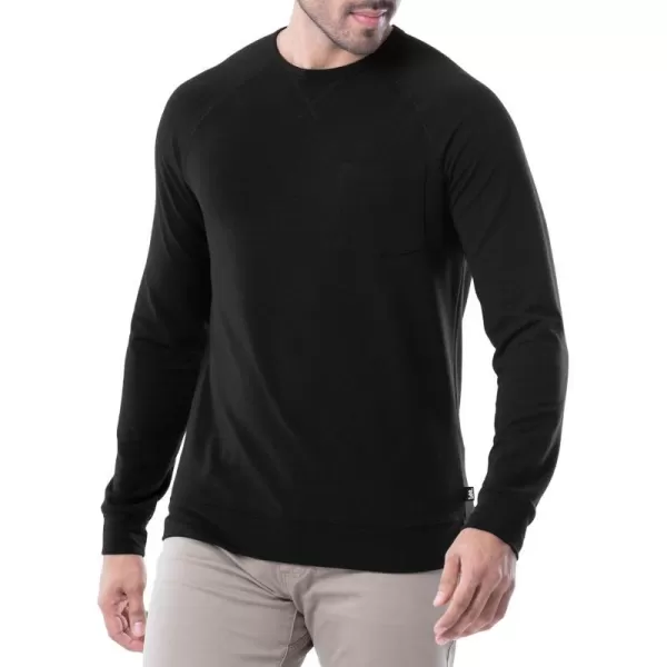 Lee Mens French Terry Long Sleeve Raglan Tee ShirtBlack