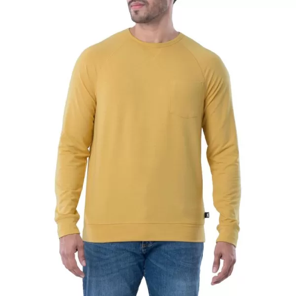 Lee Mens French Terry Long Sleeve Raglan Tee ShirtYellow