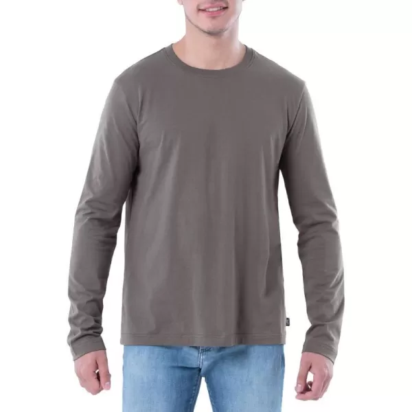 Lee Mens Long Sleeve Cotton TShirtSmoked Pearl