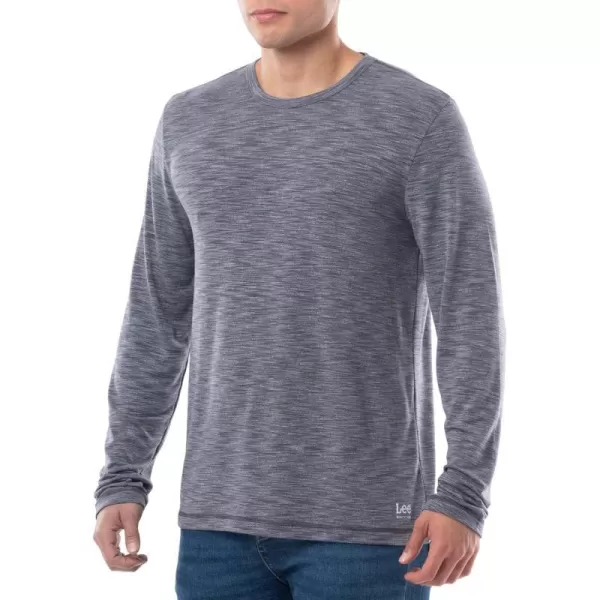 Lee Mens Quick Dry Long Sleeve TeeSmoke Heather