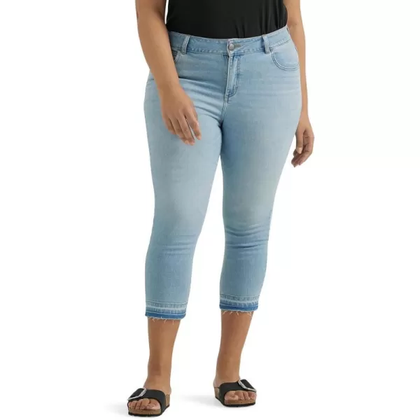 Lee Womens Plus Size Legendary 23 Capri JeanBurning Bright