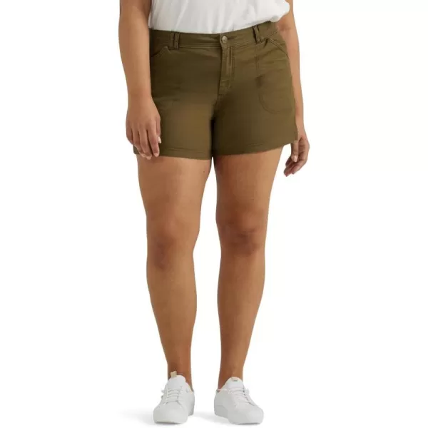 Lee Womens Plus Size Legendary Carpenter ShortOlive Night