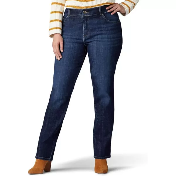 Lee Womens Plus Size Relaxed Fit Straight Leg JeanBewitched