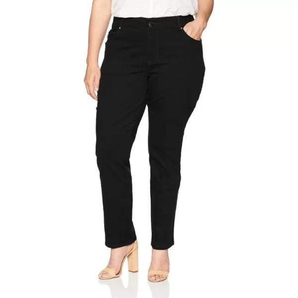 Lee Womens Plus Size Relaxed Fit Straight Leg JeanBlack Onyx