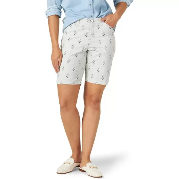 Lee Womens Regular Fit Chino Bermuda ShortStriped Floral