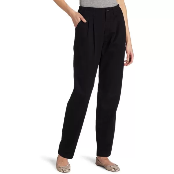 Lee Womens RelaxedFit Pleated PantBlack