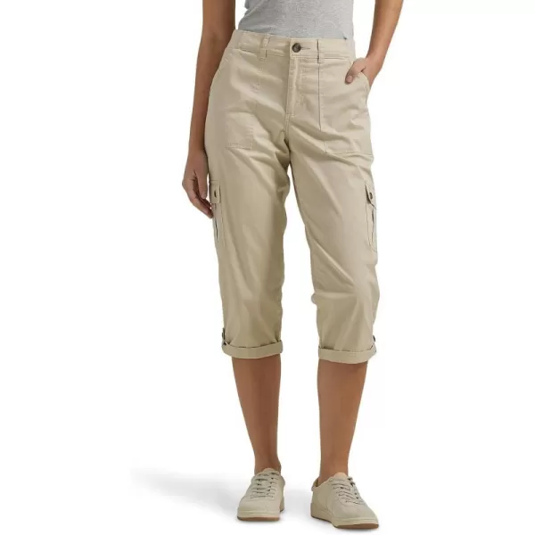 Lee Womens Ultra Lux Comfort with Flextogo Cargo Capri PantPioneer Beige