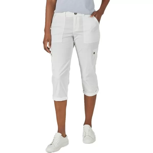 Lee Womens Ultra Lux Comfort with Flextogo Cargo Capri PantWhite