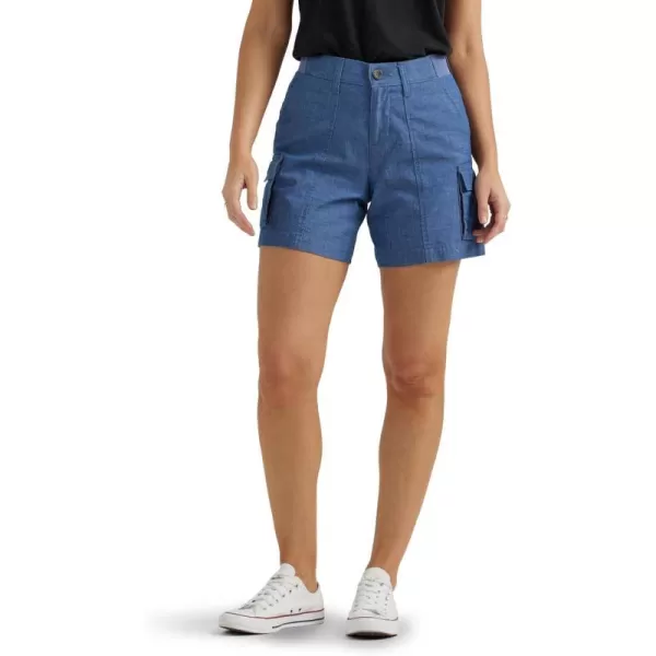 Lee Womens Ultra Lux Comfort with Flextogo Cargo ShortChambray