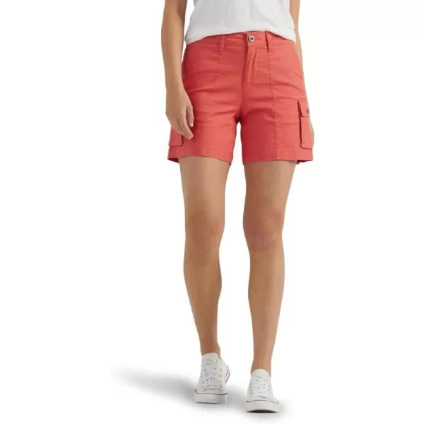 Lee Womens Ultra Lux Comfort with Flextogo Cargo ShortPoppy