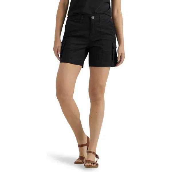 Lee Womens Ultra Lux Comfort with Flextogo Cargo ShortUnionall Black