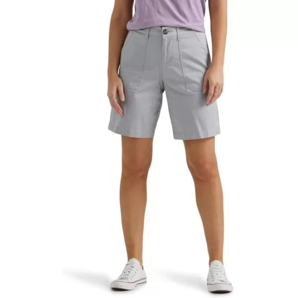 Lee Womens Ultra Lux Comfort with Flextogo Utility Bermuda ShortMaterial Gray