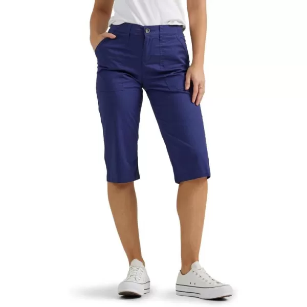 Lee Womens Ultra Lux Comfort with Flextogo Utility Skimmer Capri PantMedieval Blue