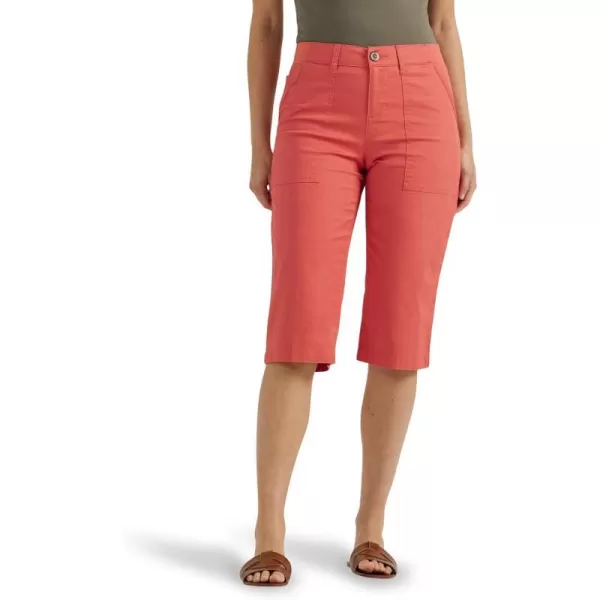 Lee Womens Ultra Lux Comfort with Flextogo Utility Skimmer Capri PantPoppy