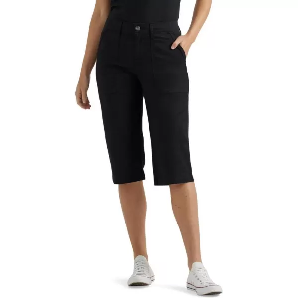 Lee Womens Ultra Lux Comfort with Flextogo Utility Skimmer Capri PantUnionall Black