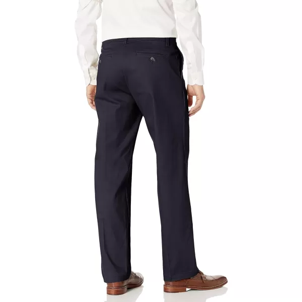 LEE Mens Total Freedom Stretch Relaxed Fit Flat Front PantNavy