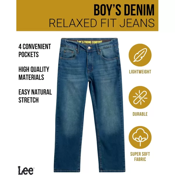 Lee Boys Premium Straight Fit Denim Jeans  Ultra Stretch Casual Pants for Boys 818 HuskyTundra