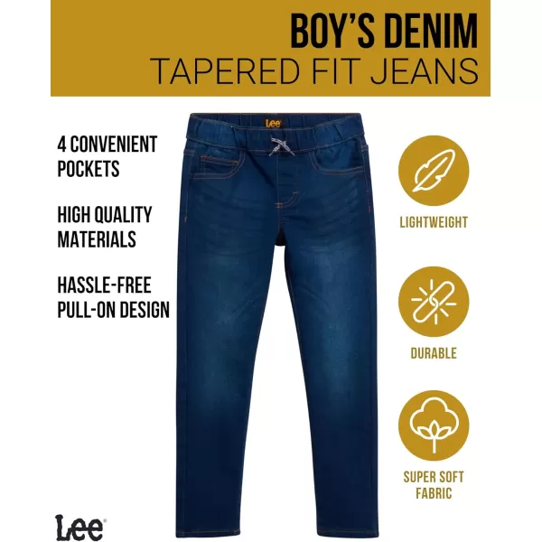 Lee Boys Pull On Straight Tapered Fit Denim Jeans  Ultra Stretch Casual Pants for Boys 2T20Black