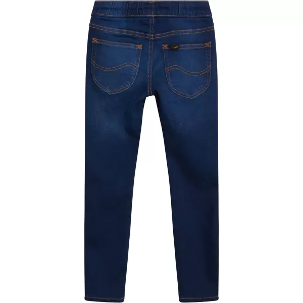 Lee Boys Pull On Straight Tapered Fit Denim Jeans  Ultra Stretch Casual Pants for Boys 2T20River Blue