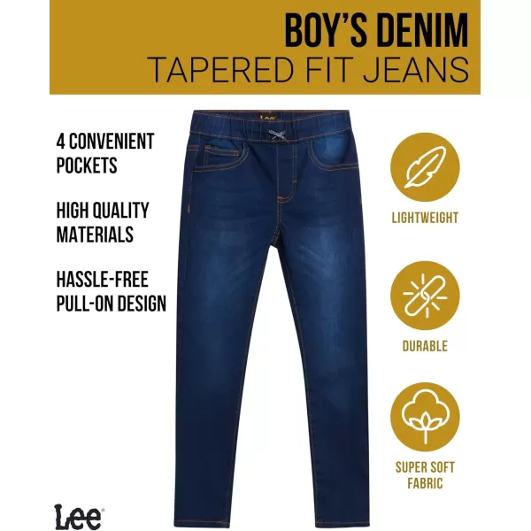 Lee Boys Pull On Straight Tapered Fit Denim Jeans  Ultra Stretch Casual Pants for Boys 2T20River Blue
