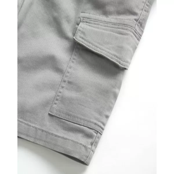 Lee Boys Shorts  Kids Cotton Stretch Cargo Shorts  Chino Khaki Shorts for Boys Canvas Belt 418 Husky AvailableShark Skin