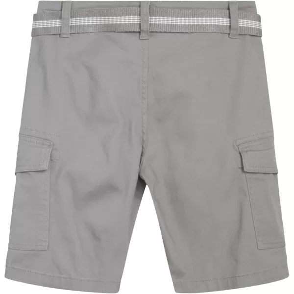 Lee Boys Shorts  Kids Cotton Stretch Cargo Shorts  Chino Khaki Shorts for Boys Canvas Belt 418 Husky AvailableShark Skin