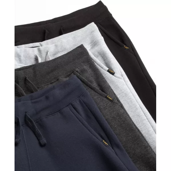 Lee Boys Sweatpants  4 Pack Basic Cozy Active Fleece Jogger Pants with Pockets 420Assorted 1