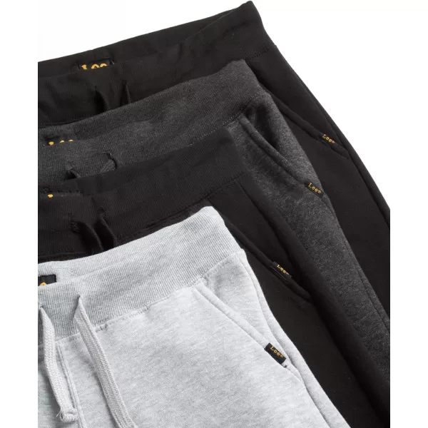 Lee Boys Sweatpants  4 Pack Basic Cozy Active Fleece Jogger Pants with Pockets 420Assorted 2