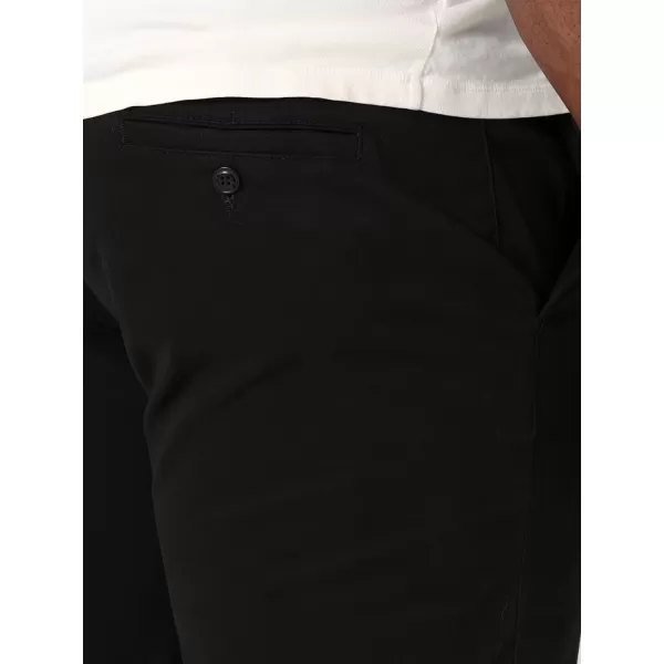 Lee Mens Big  Tall Extreme Motion Flat Front Regular Straight PantBlack