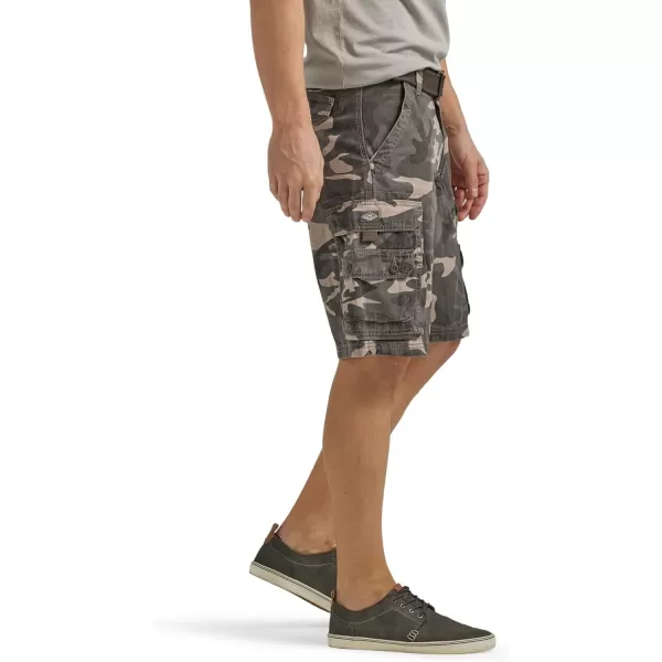 Lee Mens Big amp Tall Dungarees Belted Wyoming Cargo ShortAsh Camo