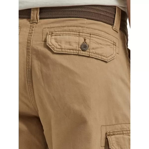 Lee Mens Big amp Tall Dungarees Belted Wyoming Cargo ShortBronze