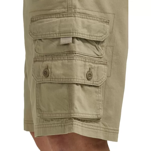 Lee Mens Big amp Tall Dungarees Belted Wyoming Cargo ShortKhaki