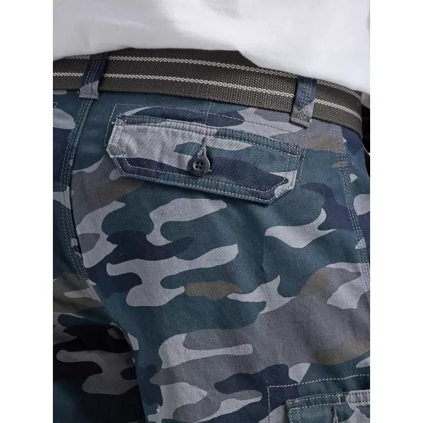 Lee Mens Dungarees New Belted Wyoming Cargo ShortBlack Camo