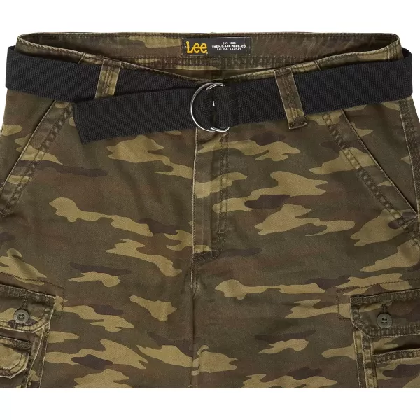 Lee Mens Dungarees New Belted Wyoming Cargo ShortCombat Camo