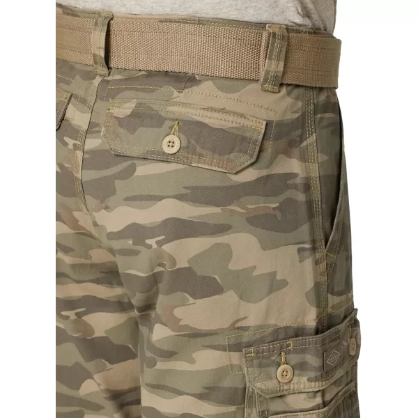 Lee Mens Dungarees New Belted Wyoming Cargo ShortFatigue Camo