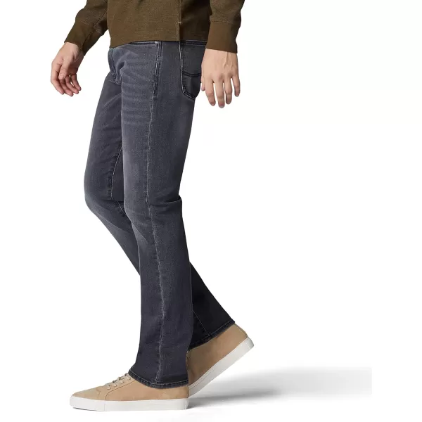 Lee Mens Extreme Motion Slim Straight JeanLead Gray