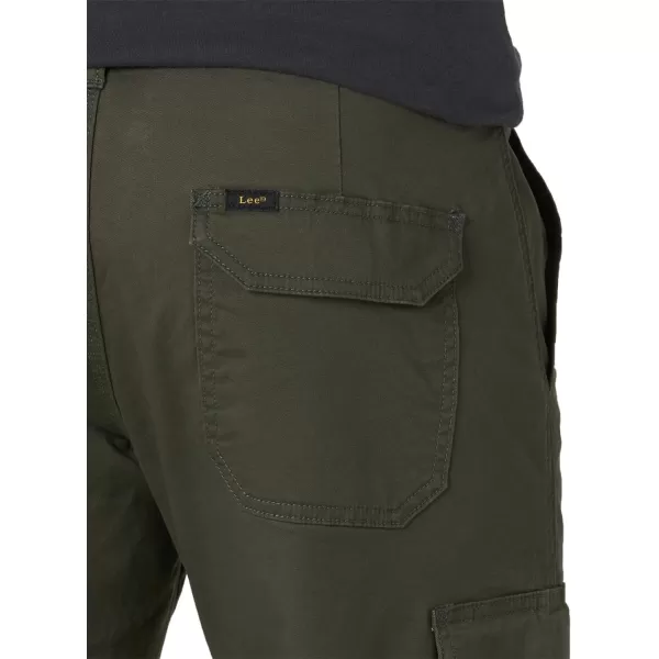 Lee Mens Extreme Motion Twill Cargo PantFrontier Olive