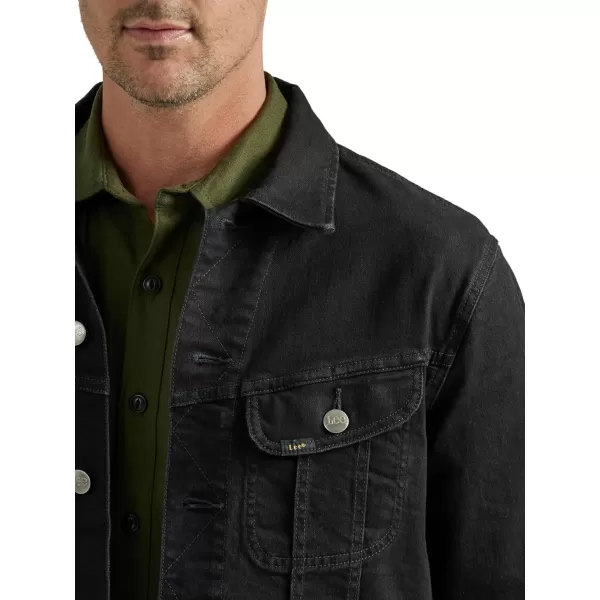 Lee Mens Legendary Classic Rider JacketOverdye Black