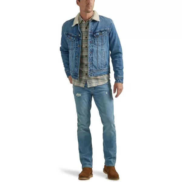 Lee Mens Legendary Classic Rider JacketSherpalined Medium Blue