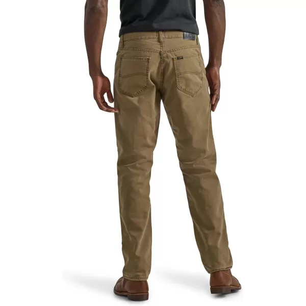 Lee Mens Legendary Relaxed Straight JeanFlannellined Teak