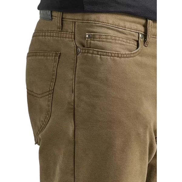 Lee Mens Legendary Relaxed Straight JeanFlannellined Teak