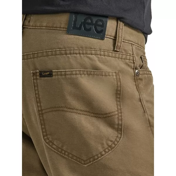 Lee Mens Legendary Relaxed Straight JeanFlannellined Teak