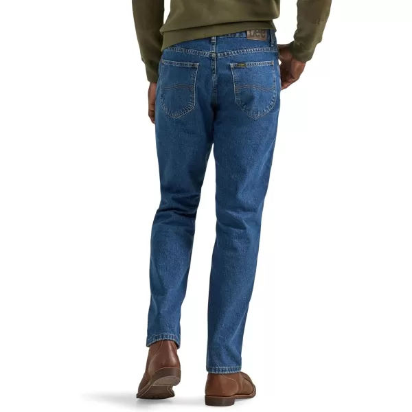 Lee Mens Legendary Relaxed Straight JeanFleecelined Dark Wash