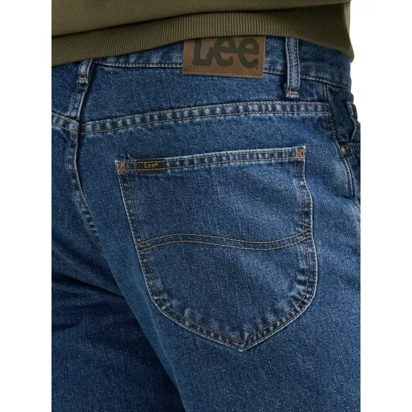 Lee Mens Legendary Relaxed Straight JeanFleecelined Dark Wash